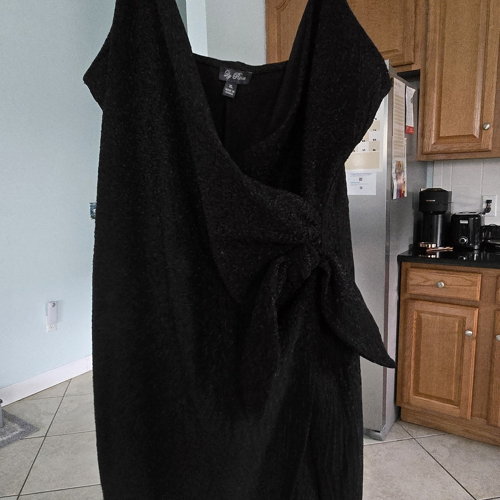 Lily Rose Elegant Black Mini Dress